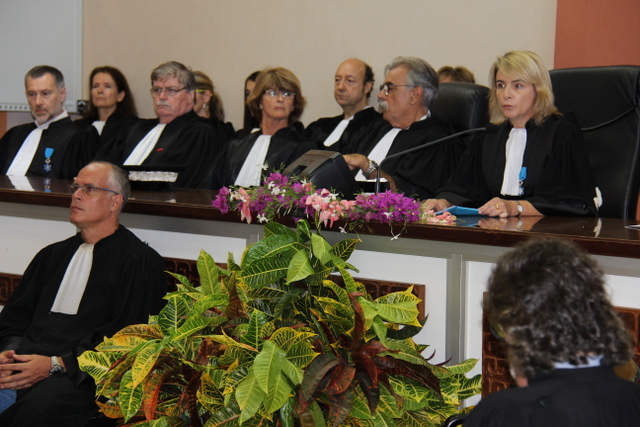 Le tribunal de première instance vendredi lors de l'audience solennelle de rentrée de la cour d'appel de Papeete.