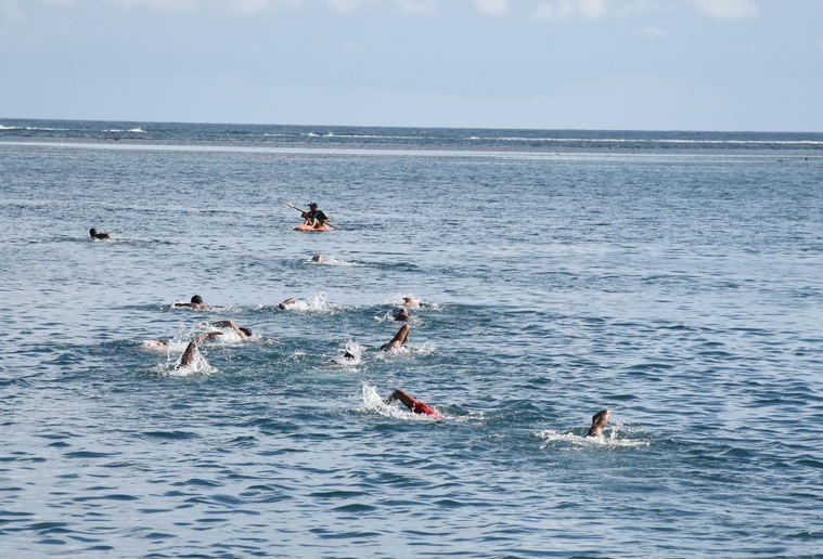 L’épreuve de natation a été déterminante pour la victoire. L’épreuve de natation a été déterminante pour la victoire.