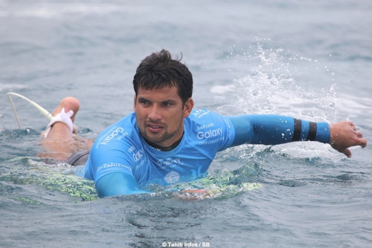 Michel Bourez a dû batailler pour gagner sa qualification pour sa 8e année dans l'élite du WCT