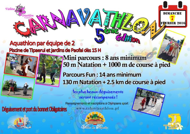 La 5ème édition du carnavathlon se tiendra ce dimanche