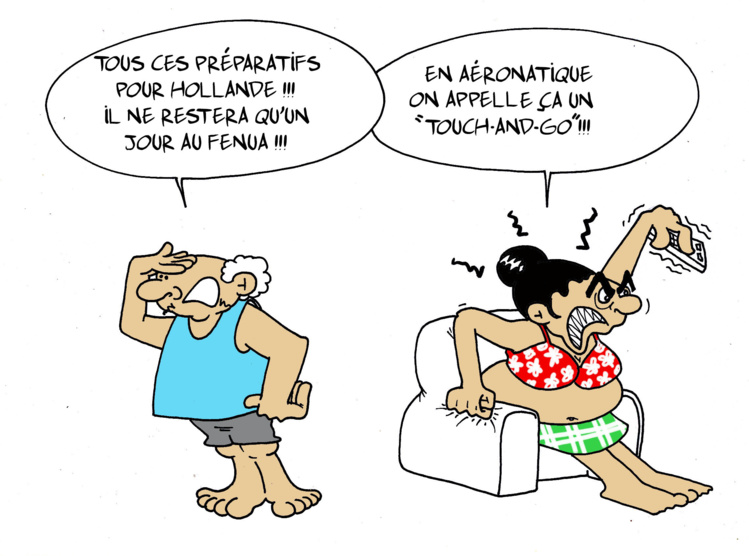 " Le touch-and-go de Hollande" par Munoz " Le touch-and-go de Hollande" par Munoz