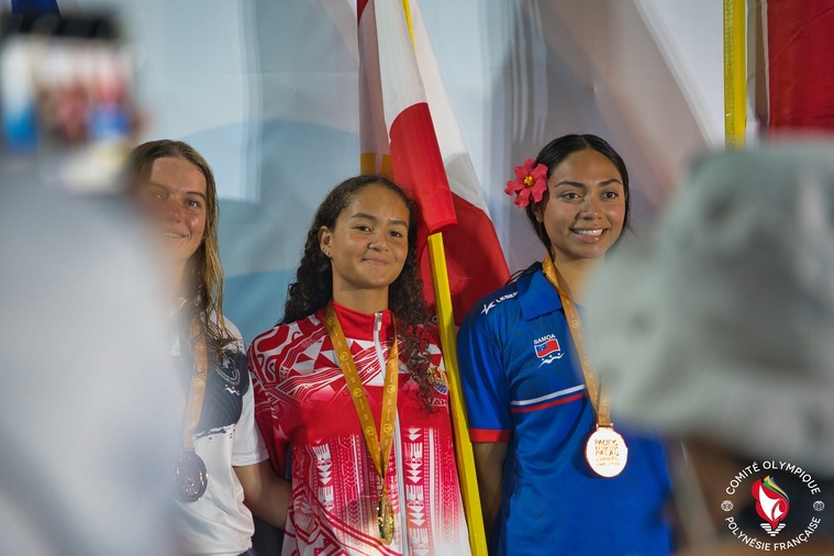 La nageuse et porte-drapeau Déotille Videau, étincelante lors de ces Mini-Jeux. La nageuse et porte-drapeau Déotille Videau, étincelante lors de ces Mini-Jeux.