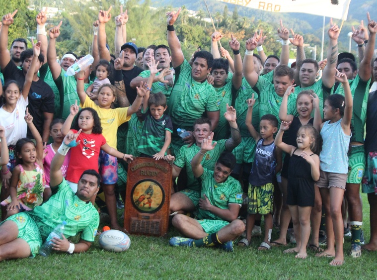 Faa’a Rugby Aro enrichit son palmarès d’un titre de champion de Tahiti 15. Faa’a Rugby Aro enrichit son palmarès d’un titre de champion de Tahiti 15.