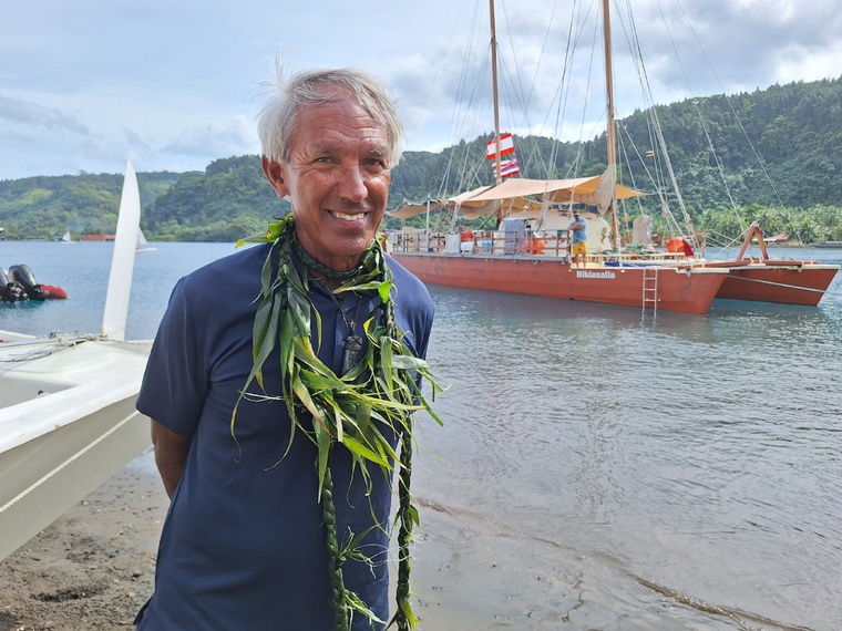 Top départ de la Saga avec Hōkūle’a Top départ de la Saga avec Hōkūle’a