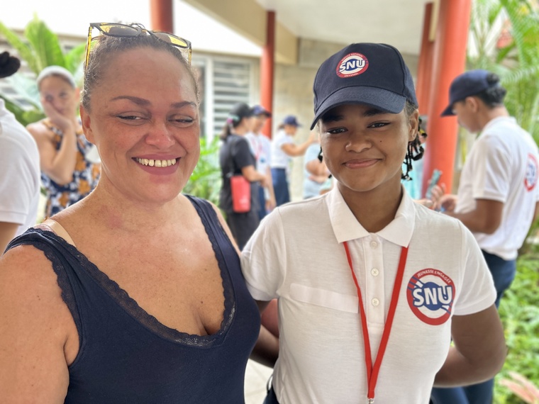 La maman de Keway, 17 ans, est fière de l'engagement de sa fille. La maman de Keway, 17 ans, est fière de l'engagement de sa fille.