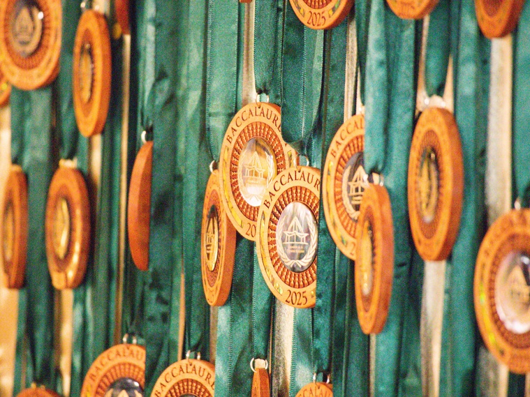 Les médailles ont été conçues spécialement pour l'évènement.