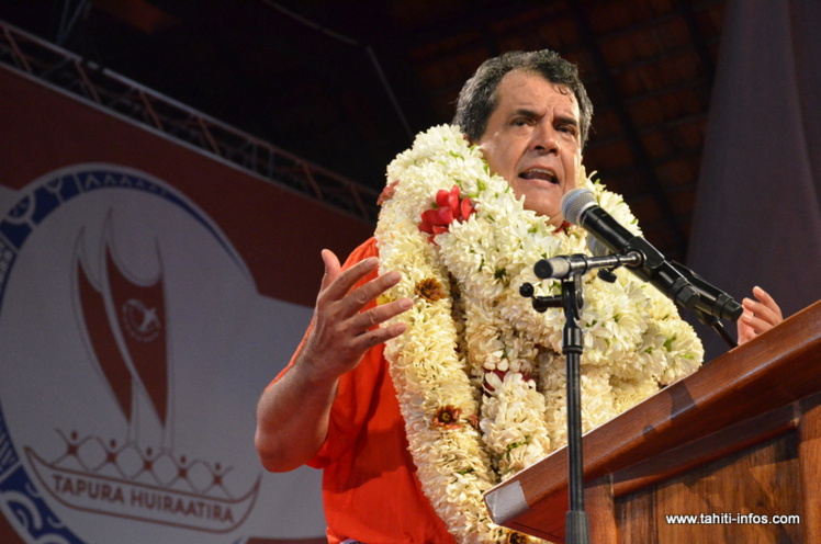 Le discours d'Edouard Fritch au congrès du Tapura Huiraatira