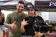 Dany Gérard avec Tamatoa Tefau journaliste sportif et spécialiste des arts martiaux Dany Gérard avec Tamatoa Tefau journaliste sportif et spécialiste des arts martiaux