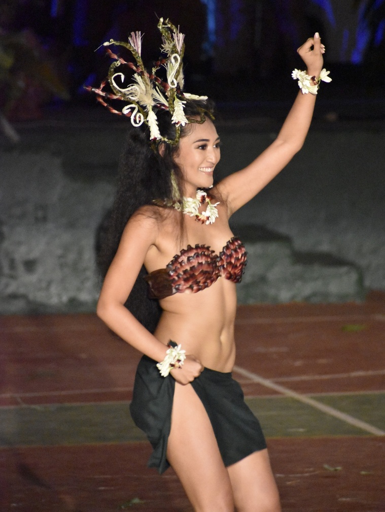 Le public a retenu son souffle lors du passage de Tokahi Cadousteau. Le public a retenu son souffle lors du passage de Tokahi Cadousteau.