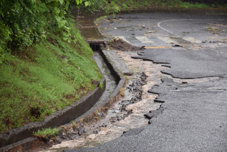Intempéries : la route de Erima reste déviée Intempéries : la route de Erima reste déviée