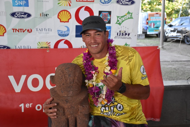 Kyle Taraufau, vainqueur du Super ‘Aito 2025. Kyle Taraufau, vainqueur du Super ‘Aito 2025.