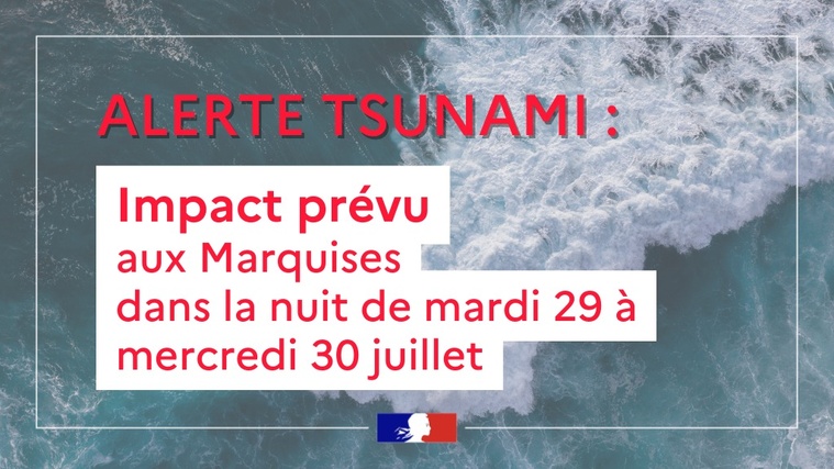 Une onde océanique attendue aux Marquises pourrait atteindre 2,60 m.