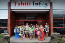 30 élèves de CM1 visitent Tahiti Infos