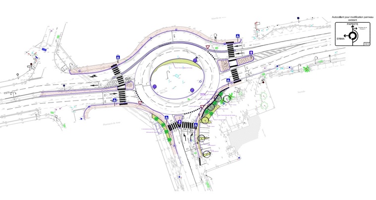 Réaménagement du giratoire de Erima Réaménagement du giratoire de Erima