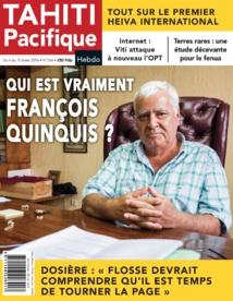 A la Une de Tahiti Pacifique Hebdo ce vendredi