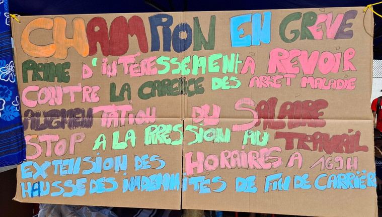 Le supermarché Champion Paofai entre en grève