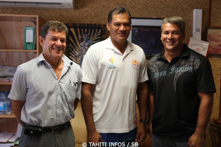 Bernard Costa, Tauhiti Nena et Johann Bouit Bernard Costa, Tauhiti Nena et Johann Bouit