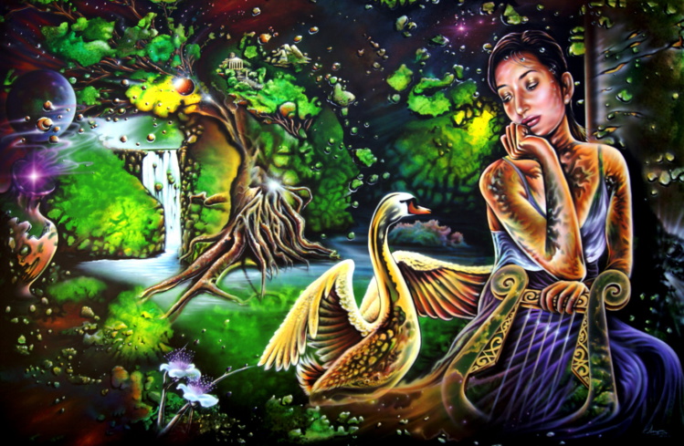 "Erato et le lac du cygne" "Erato et le lac du cygne"