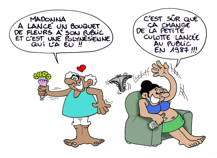 "Le bouquet de fleurs de Madonna" par Munoz