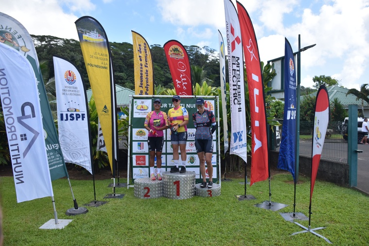 Le podium féminin avec la victoire d’Adelaïde Trejou. Le podium féminin avec la victoire d’Adelaïde Trejou.