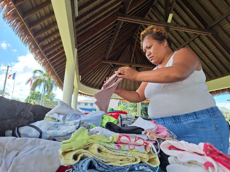 De nombreuses personnes ont bénéficié des dons, comme Ina (Crédit : Anne-Charlotte Lehartel). De nombreuses personnes ont bénéficié des dons, comme Ina (Crédit : Anne-Charlotte Lehartel).