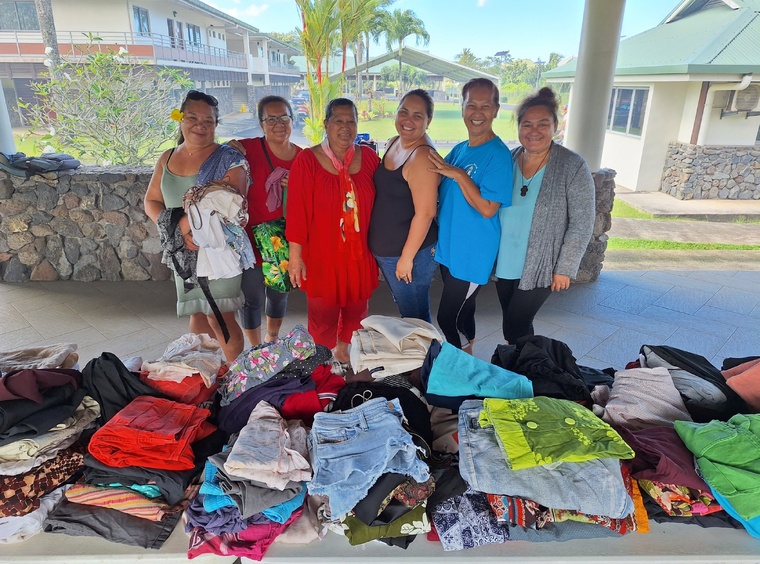 Une partie de l’équipe de la pastorale de la charité de Taravao. Une partie de l’équipe de la pastorale de la charité de Taravao.