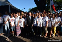 Les jeunes du service en Polynésie française ont pu rencontrer le président François Hollande lors de sa visite à Tahiti.