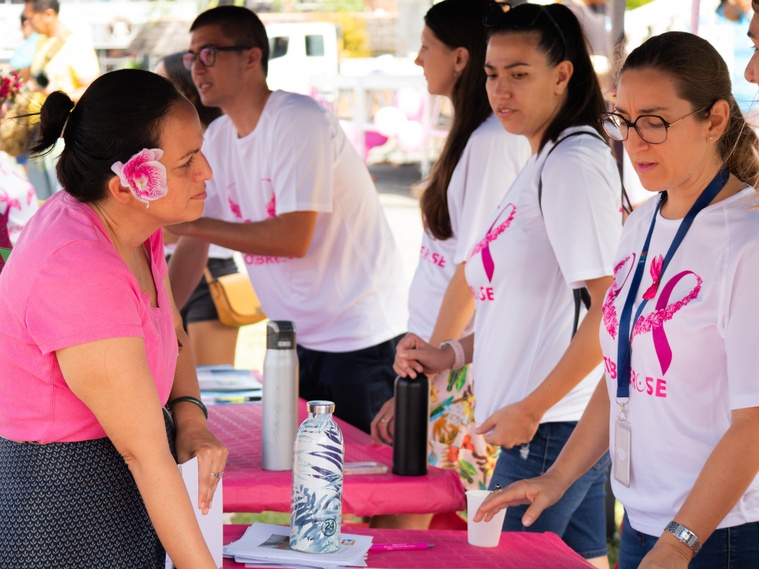 Le lancement d’Octobre Rose 2025 a eu lieu dans les jardins de la mairie de Papeete ce mercredi 1er octobre.  ©DM