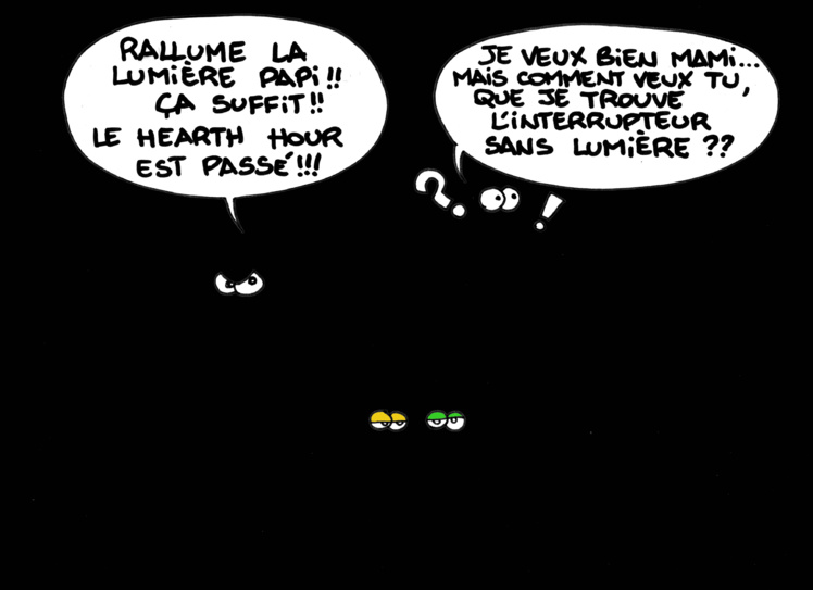 "Earth hour" vu par Munoz