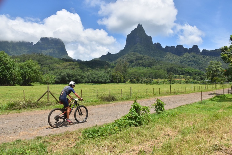 Sous l’œil du mont Tohiea, les athlètes ont tout donné durant ce Xterra. Sous l’œil du mont Tohiea, les athlètes ont tout donné durant ce Xterra.