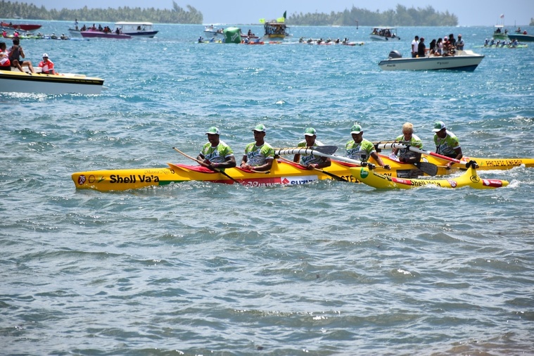 Shell Va’a a fait une très belle course et finit deuxième. Shell Va’a a fait une très belle course et finit deuxième.