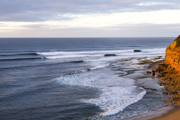 Le célèbre spot de Bell's Beach Le célèbre spot de Bell's Beach