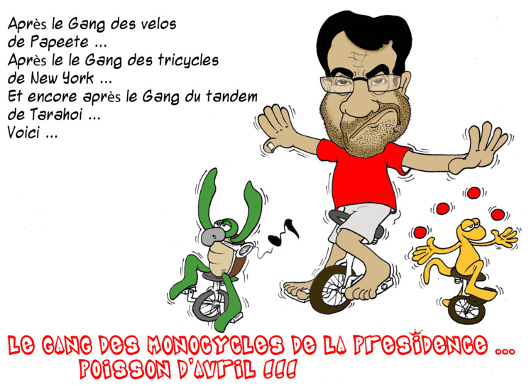 "Le gang des monocycles de la Présidence" par Munoz