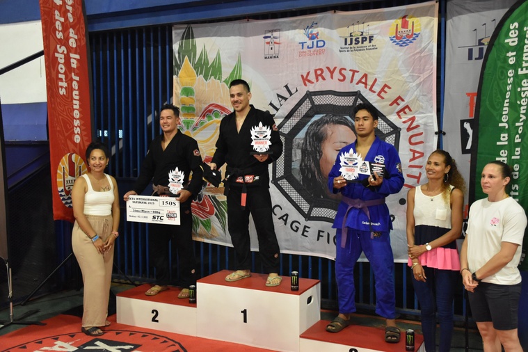 Un podium 100% polynésien en +88 kg. Un podium 100% polynésien en +88 kg.