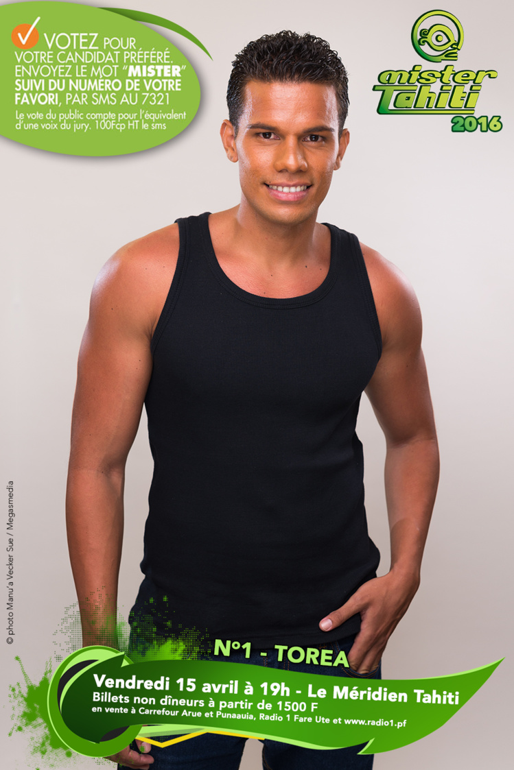 Mister Tahiti 2016 : les candidats n°1 et n°2