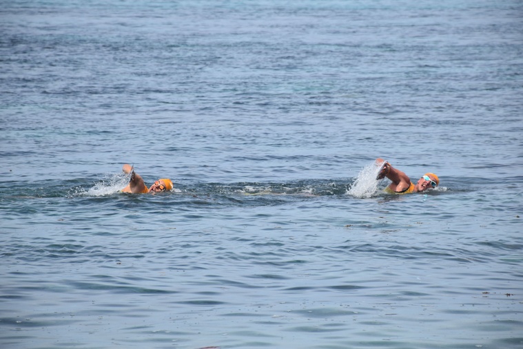Le plan d’eau était de qualité ce dimanche matin.