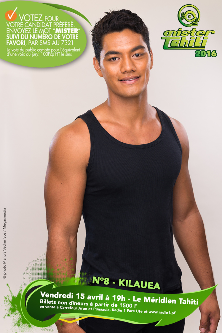 Mister Tahiti 2016 : les candidats n°7 et n°8