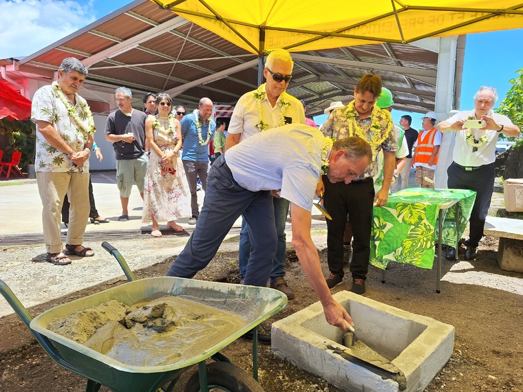 La première pierre d’un chantier de réhabilitation en plusieurs phases.