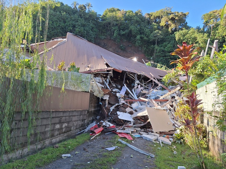 Eboulement de Afaahiti, le point heure par heure Eboulement de Afaahiti, le point heure par heure