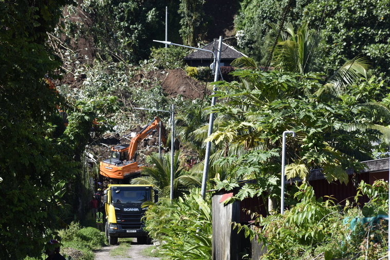 Éboulement mortel à Afaahiti 