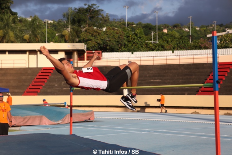 Teura Tupaia, 3e en saut en hauteur Teura Tupaia, 3e en saut en hauteur