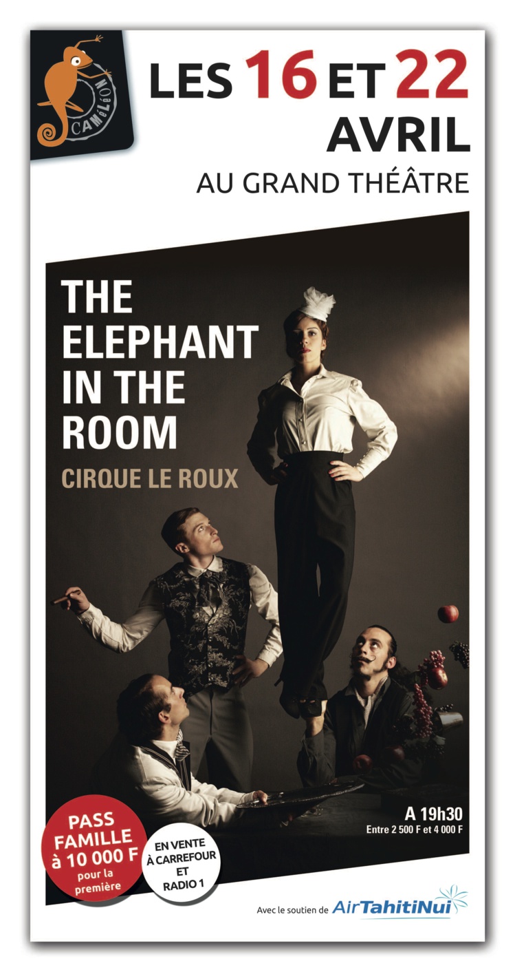 "The Elephant in the Room" : trois hommes et une femme réinventent le cirque