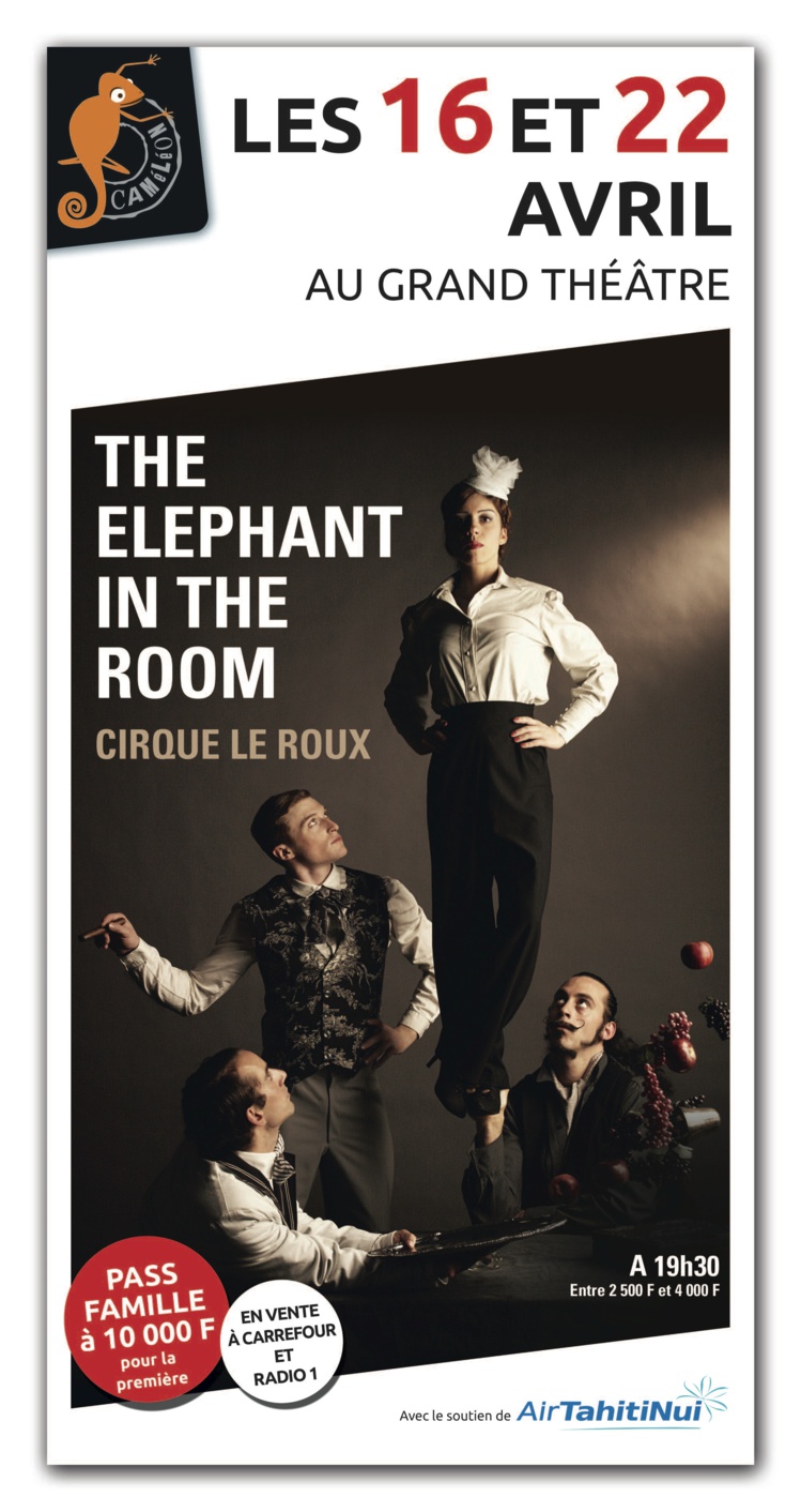 "The Elephant in the Room" : trois hommes et une femme réinventent le cirque "The Elephant in the Room" : trois hommes et une femme réinventent le cirque