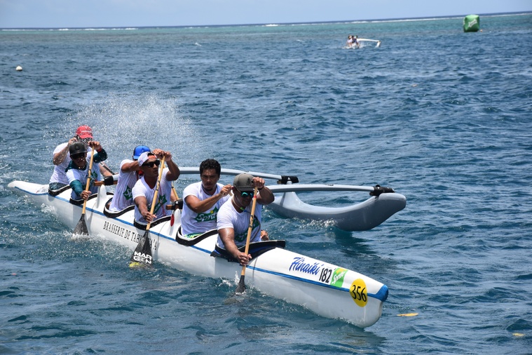 C’est l’équipage de la Brasserie de Tahiti qui a remporté la course Open seniors.