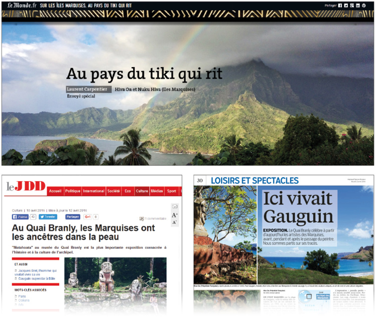 Les Marquises font la Une grâce au Quai Branly