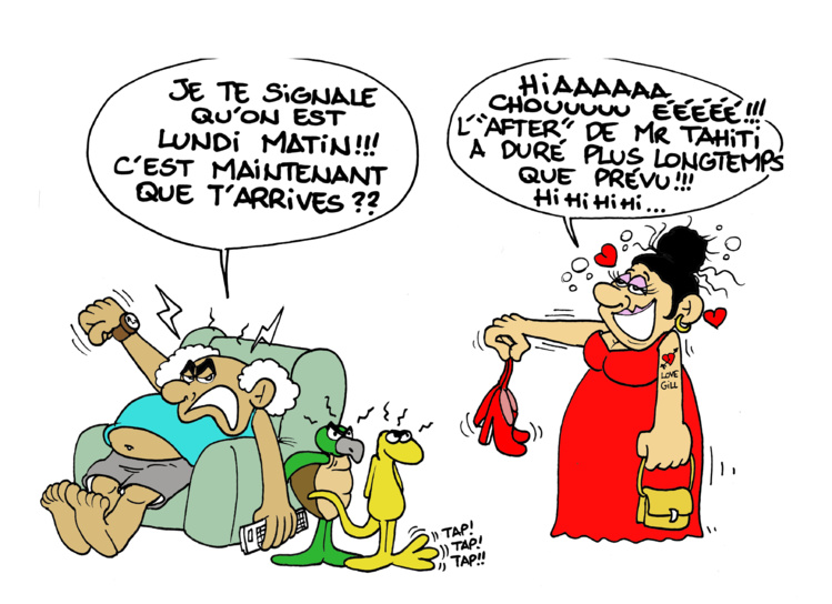 "L'after Mister Tahiti" vu par Munoz "L'after Mister Tahiti" vu par Munoz