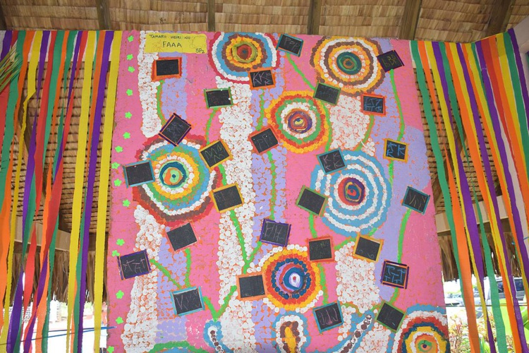 Semaine de l'école: les élèves de Faa'a exposent leurs oeuvres artistiques