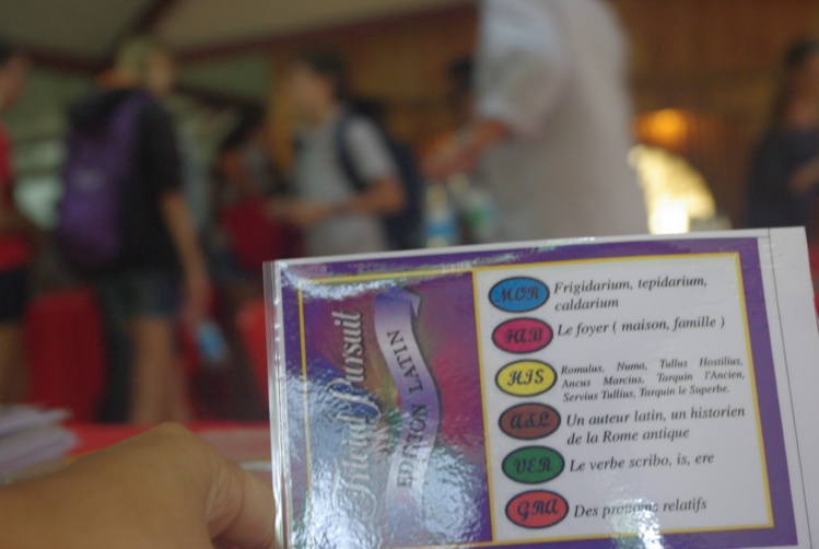 La deuxième édiiton du Trivial Pursuit Latin s'est déroulé mardi à l'Assemblée La deuxième édiiton du Trivial Pursuit Latin s'est déroulé mardi à l'Assemblée