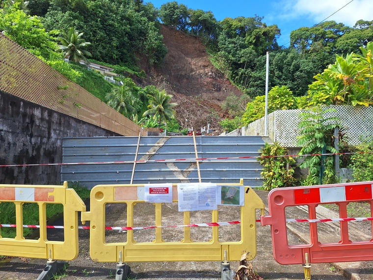 Le fond du quartier Te Honu de Afaahiti demeure inaccessible.