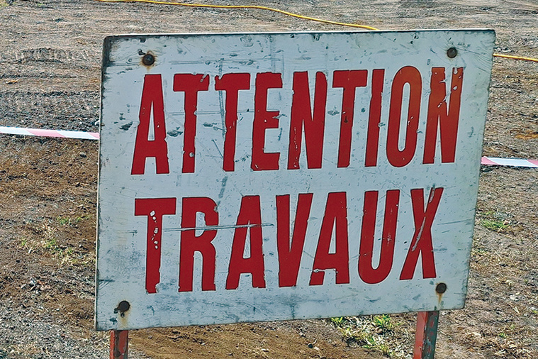 Des travaux sur la RT2 à Hitia’a o te Ra Des travaux sur la RT2 à Hitia’a o te Ra